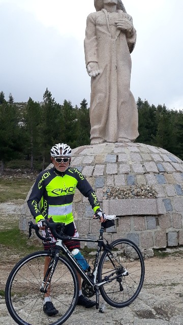 Daniel au sommet du col de Vergio