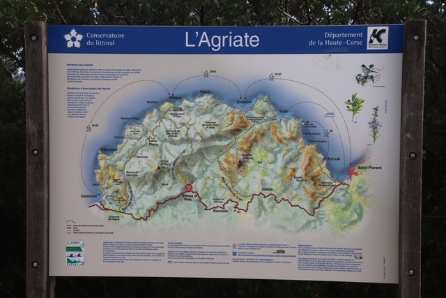 Désert des Agriates - Panneau descriptif